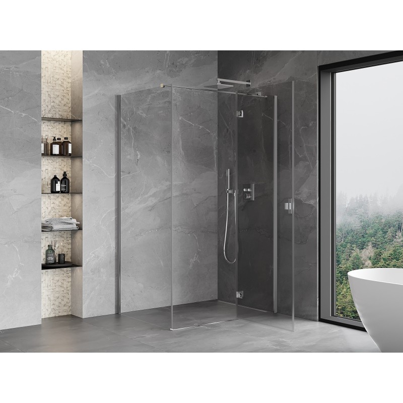 Mexen Mist-H T kabina prysznicowa uchylna prawa 85 x 70 cm, transparent, chrom - 8A5T-085-070-01-00-P