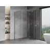 Mexen Mist-H T shower enclosure hinged right 70 x 75 cm, transparent, chrome - 8A5T-070-075-01-00-P