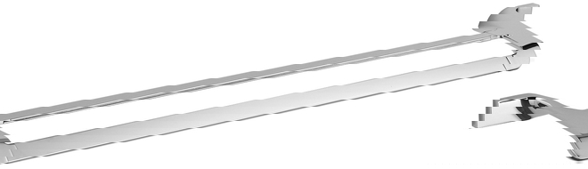 Mexen Rino dubbele handdoekhouder, chroom - 7027025-00