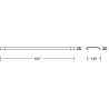 Mexen Rino dubbele handdoekhouder, chroom - 7027025-00