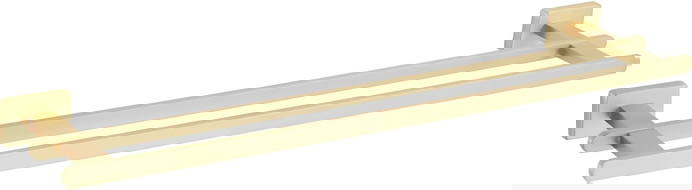 Mexen Arno double porte-serviettes, doré brossé - 7020725-55