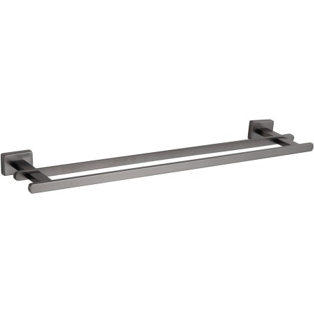 Mexen Arno double porte-serviettes, gris acier brossé - 7020725-66