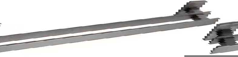 Mexen Arno doppelter Handtuchhalter, gebürstetes Gun Gray - 7020725-66