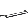 Mexen Rino perchero doble para toallas, negro - 7027025-70