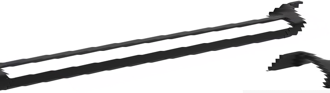 Mexen Rino doble gancho para toalla, negro - 7027025-70