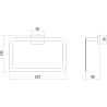 Mexen Arno porte-serviettes, chrome - 7020732-00
