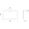 Mexen Arno porte-serviettes, or rose - 7020732-60