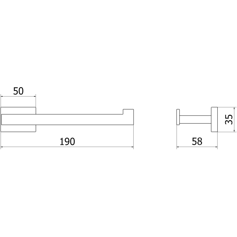 Mexen Arno držalo za toaletni papir, krom - 70207333-00