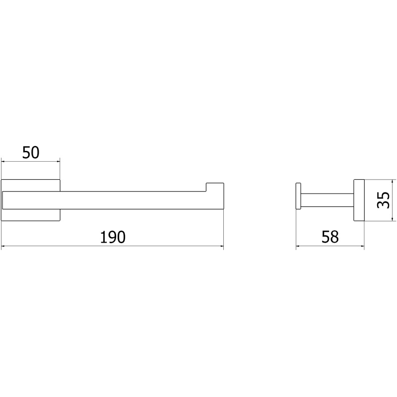 Mexen Arno suporte para papel higiénico, branco - 70207333-20