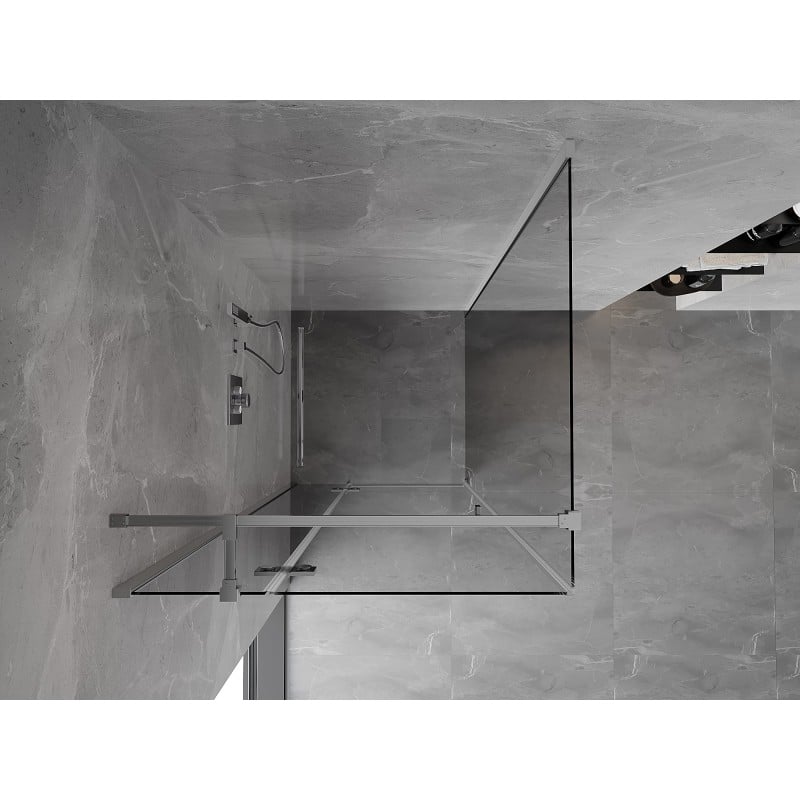 Mexen Mist-H T hinged shower cabin left 80 x 80 cm, transparent, chrome - 8A5T-080-080-01-00-L