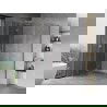 Mexen Mist H T Duschkabine schwenkbar links 90 x 70 cm, transparent, Chrom - 8A5T-090-070-01-00-L
