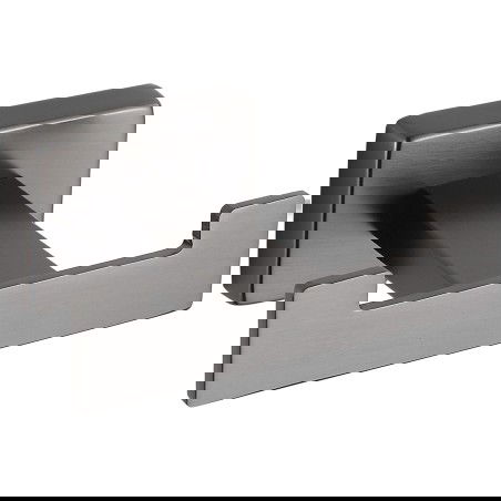 Mexen Arno doppelter Handtuchhaken, gebürstetes Gun Gray - 7020735-66