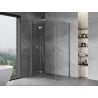 Mexen Mist H T Duschkabine mit schwenkbarer Tür links 120 x 80 cm, transparent, Chrom - 8A5T-120-080-01-00-L