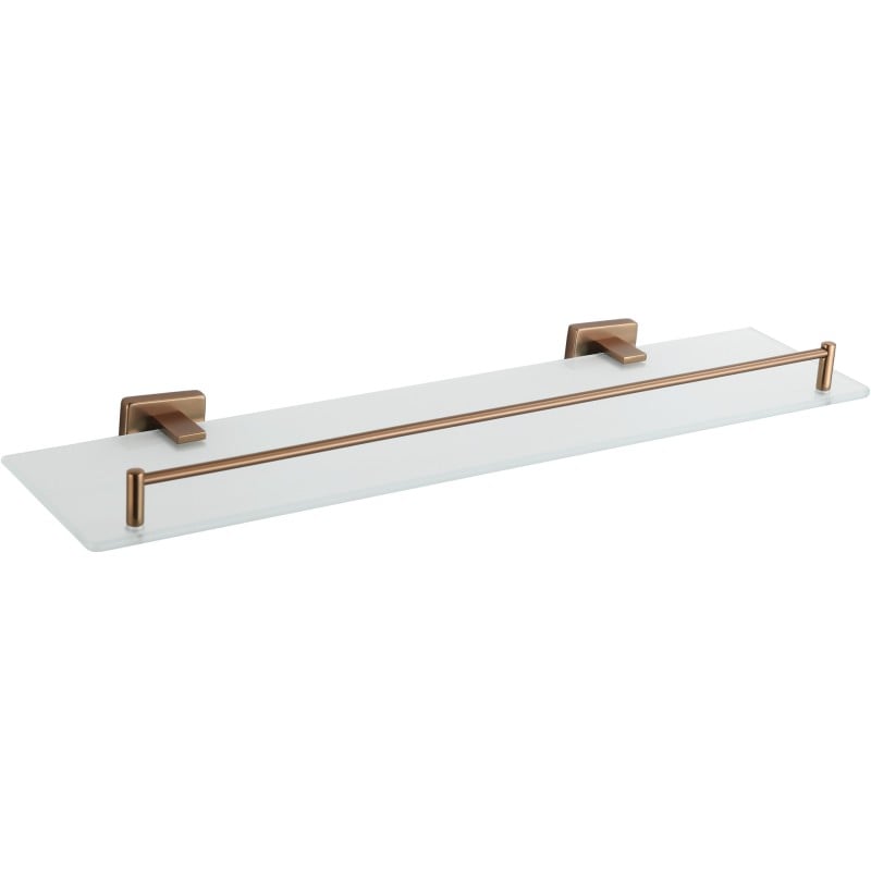 Mexen Arno hanging glass shelf, brushed copper - 7020737-65