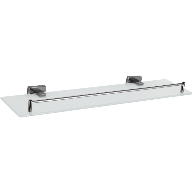 Mexen Arno prateleira suspensa de vidro, black chrome - 7020737-73