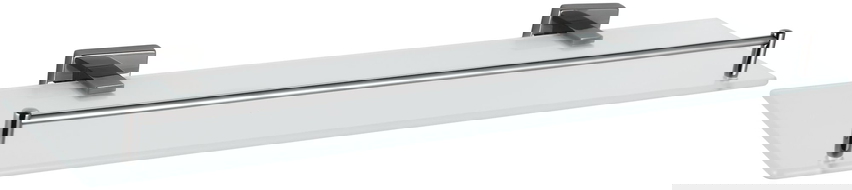 Mexen Arno hängande glasshylla, svart krom - 7020737-73