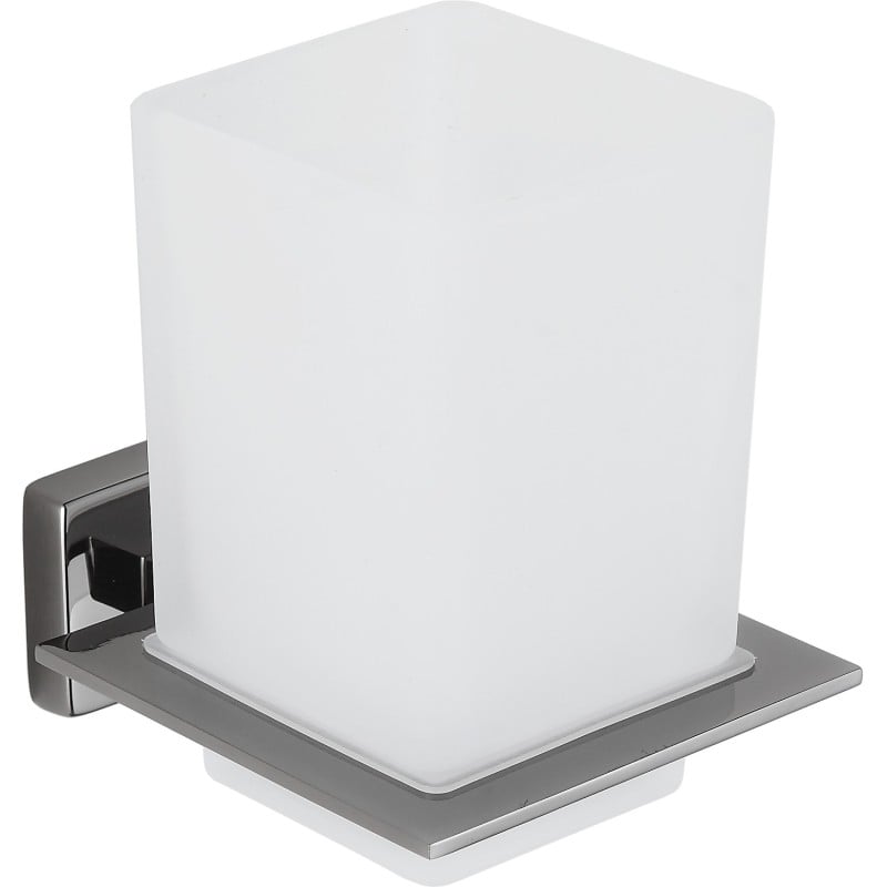 Mexen Arno kubek na szczoteczki, black chrome - 7020738-73