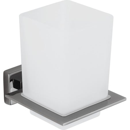 Mexen Arno toothbrush holder, black chrome - 7020738-73