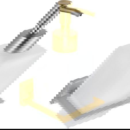 Mexen Arno dispenser di sapone, oro spazzolato - 70207388-55