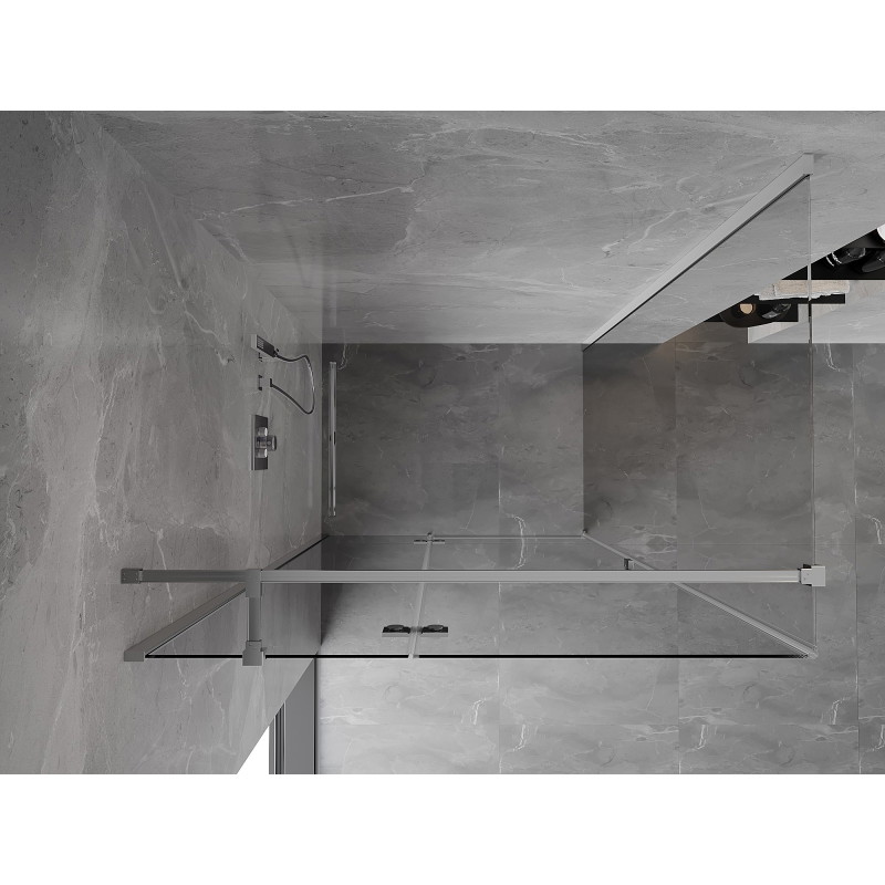 Mexen Mist-H T tuš kabina zakretna lijeva 100 x 90 cm, prozirna, krom - 8A5T-100-090-01-00-L