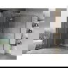 Mexen Mist-H T draaideur douchecabine links 110 x 90 cm, transparant, chroom - 8A5T-110-090-01-00-L