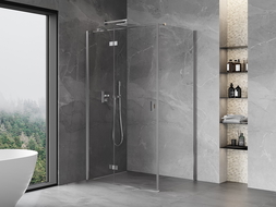 Mexen Mist H T Duschkabine schwenkbar links 110 x 90 cm, transparent, Chrom - 8A5T-110-090-01-00-L