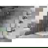 Mexen Mist H T Duschkabine schwenkbar links 90 x 110 cm, transparent, chrom - 8A5T-090-110-01-00-L