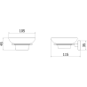 Mexen Arno porte-savon, doré - 7020739-50