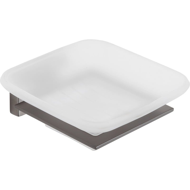 Mexen Arno soap dish, brushed gun gray - 7020739-66