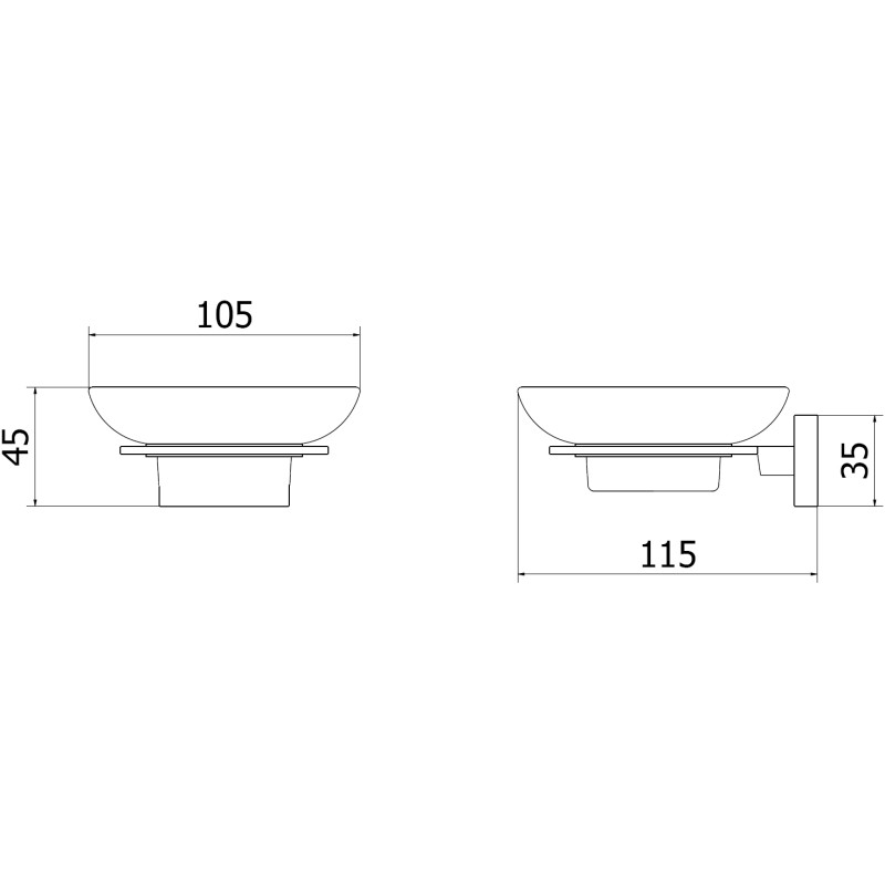 Mexen Arno riiul, must kroom - 7020739-73