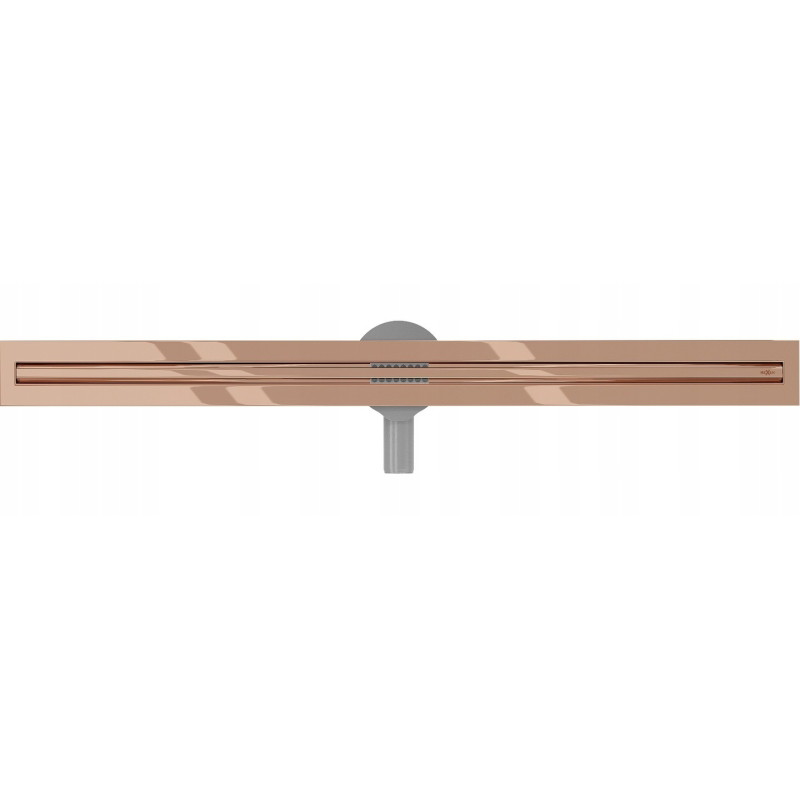 Mexen Flat 360° Slim rotary linear drain 70 cm, rose gold - 1641070