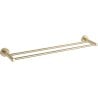 Mexen Remo double towel rack, brushed gold - 7050725-55