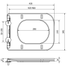 Mexen WC-Sitz mit Absenkautomatik Slim, Duroplast, weiß glänzend - 39090100