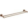 Mexen Remo double towel rack, brushed copper - 7050725-65