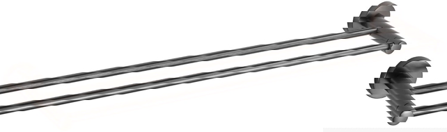 Mexen Remo dubbele handdoekhouder, geborsteld geweergrijs - 7050725-66