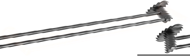 Mexen Remo suporte duplo para toalhas, cinza escovado - 7050725-66