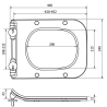 Mexen WC-Sitz langsam schließend slim, Duroplast, weiß glänzend - 39080100