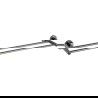 Mexen Remo duebel Hanger fir Handduch, schwaarze Chrom - 7050725-73