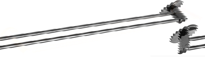 Mexen Remo dubbele handdoekhouder, zwart chroom - 7050725-73