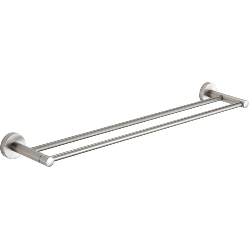 Mexen Remo dubbel handdukshängare, borstad nickel - 7050725-97