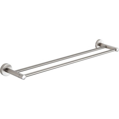 Mexen Remo doppelter Handtuchhalter, gebürsteter Nickel - 7050725-97