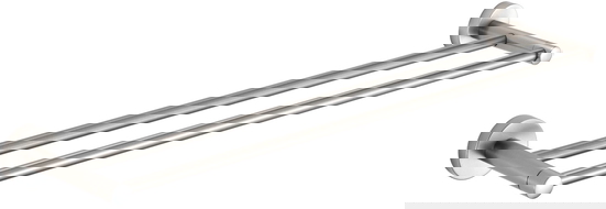 Mexen Remo suporte duplo para toalhas, níquel escovado - 7050725-97