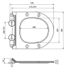Mexen Slim-Absenkautomatik Sitzbrett, Duroplast, schwarz matt - 39010185