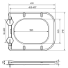 Mexen Teo WC-Sitz, absenkbar, Slim, Duroplast, schwarz matt - 39060185
