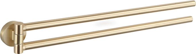 Mexen Remo toalheiro rotativo duplo, dourado escovado - 70507255-55