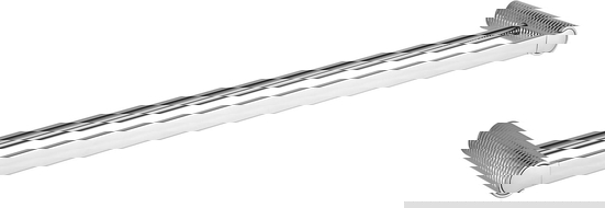 Mexen Base doble gancho para toalla, cromo - 7088225-00