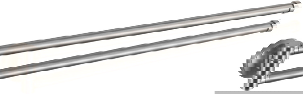 Mexen Remo doppelter schwenkbarer Handtuchhalter, gebürstetes Nickel - 70507255-97