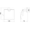 Mexen Remo Toilettenpapierhalter, Roségold - 7050733-60