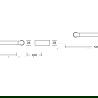 Mexen Base double porte-serviettes, chrome - 7088225-00