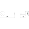 Mexen Remo Toilettenpapierhalter, schwarz - 70507330-70